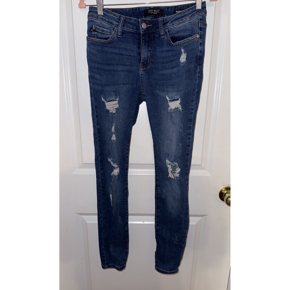 Judy Blue Denim - Judy Blue Jeans Relaxed Skinny Fit Size 7/28 JB8829 Blue Denim